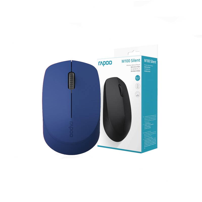 Rapoo T100  Ergonomic Design,  Wireless 3 Modes(Bluetooth4.0and 3.0, 2.4GHz Wireless) Connection 1300DPI Silent Mouse  For Office And Game - Green