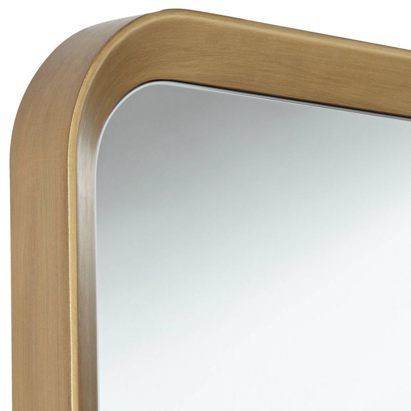 Noble Park Stanhope Gold 23 3/4" x 36" Round Edge Rectangular Wall Mirror
