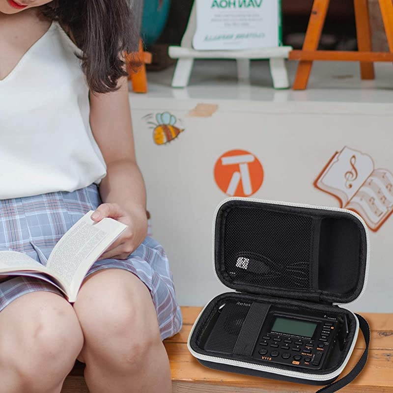 Hard Storage Travel Case for Retekess V115 Portable AM FM Radio