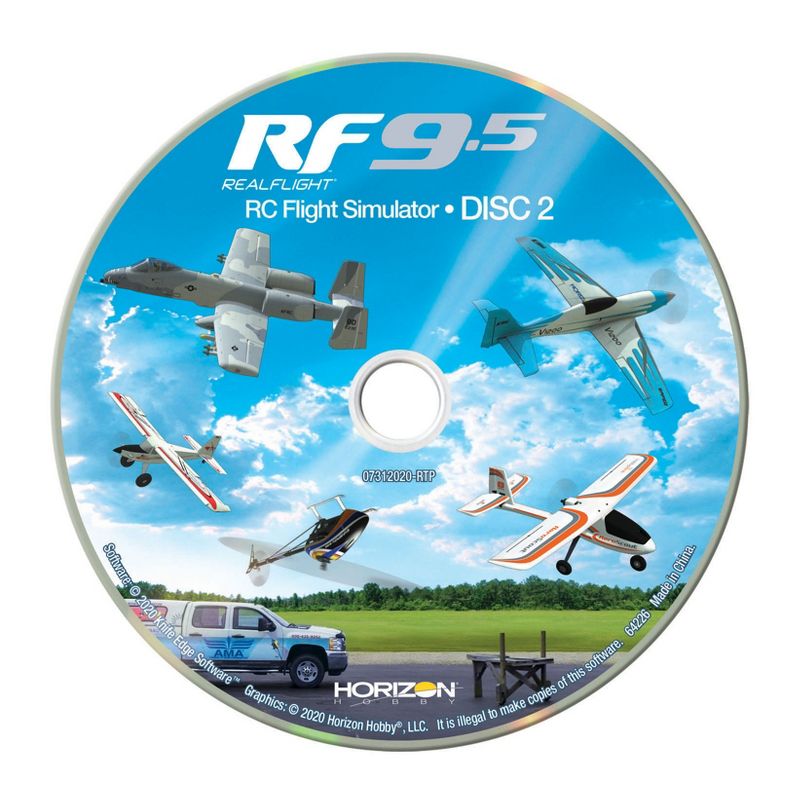 RealFlight 9.5 Radio Control RC Flight Simulator Software with Spektrum Interlink-DX Controller, RFL1200