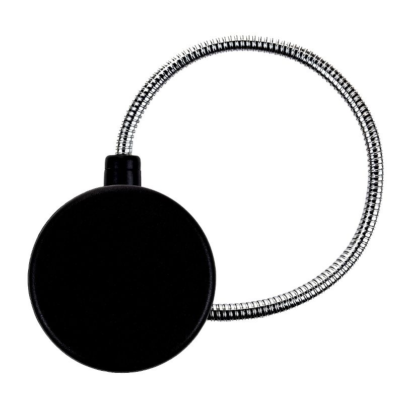Disc Light, Black, Chrome Neck LED