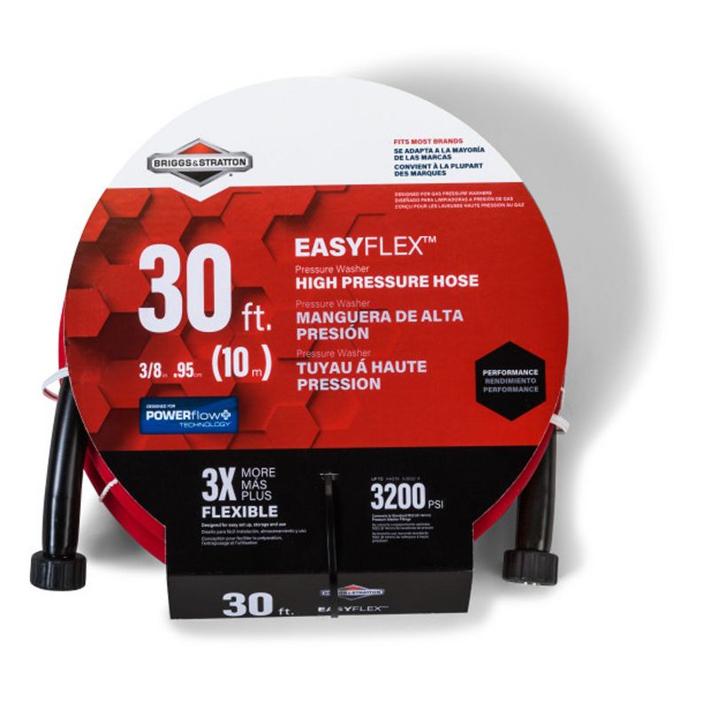 Briggs & Stratton 6364 3/8 Inch x 30 Foot EASYFlex Flexible Pressure Washer Hose with M22 Fittings