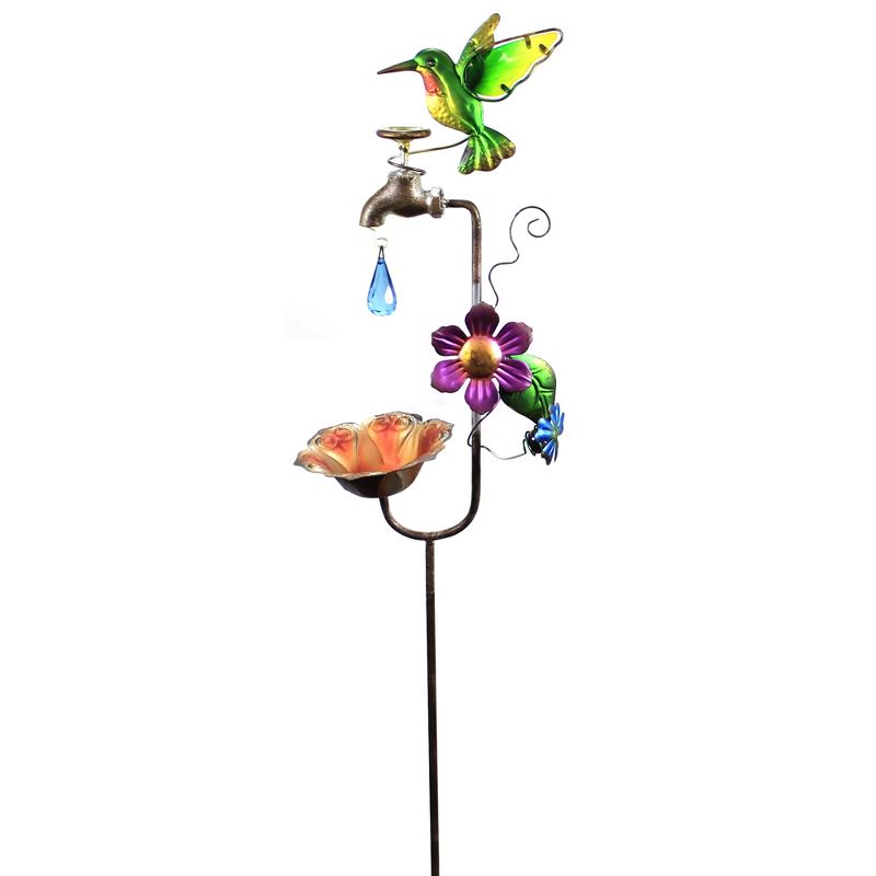 Home & Garden 35.5" Hummingbird Faucet Bird Feeder Stake Garden Regal Art & Gift  -  Bird Feeders