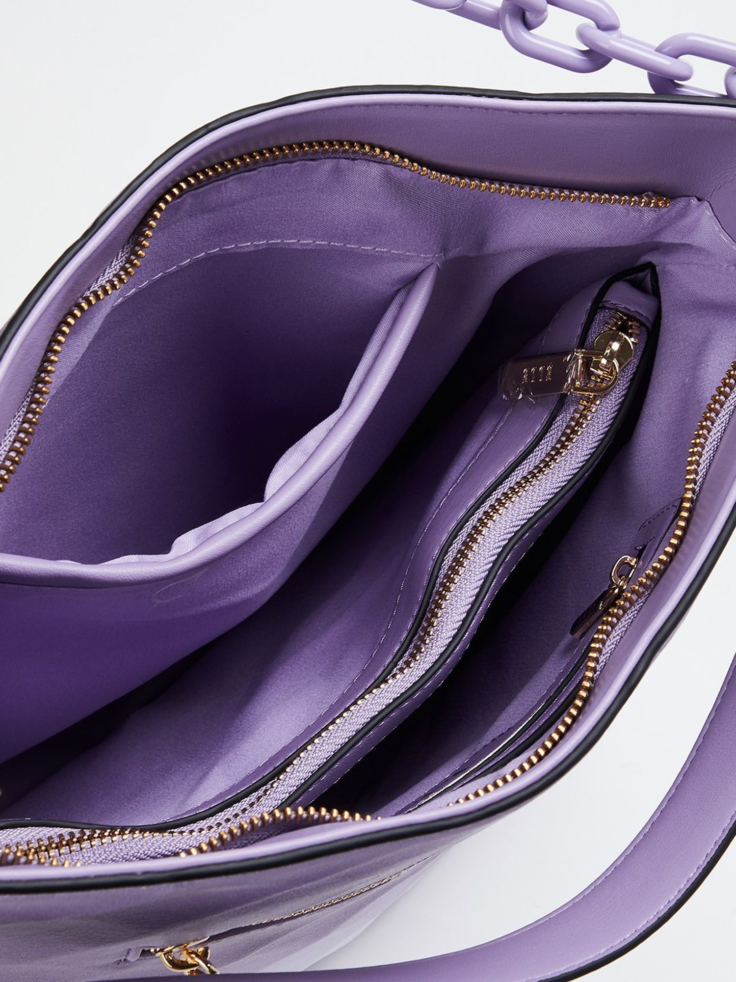 Elle Lilac Textured Hobo Bag