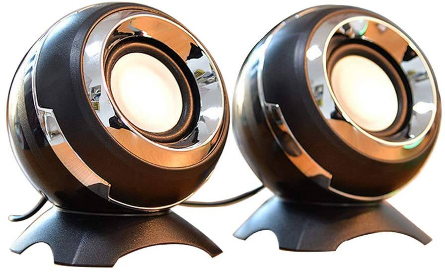 Attoe Computer USB-Power Speakers, Mini Desktop Speakers with HiFi Sound,Superior Stereo Sound,Double Horn, Perfect for Computer,Laptop