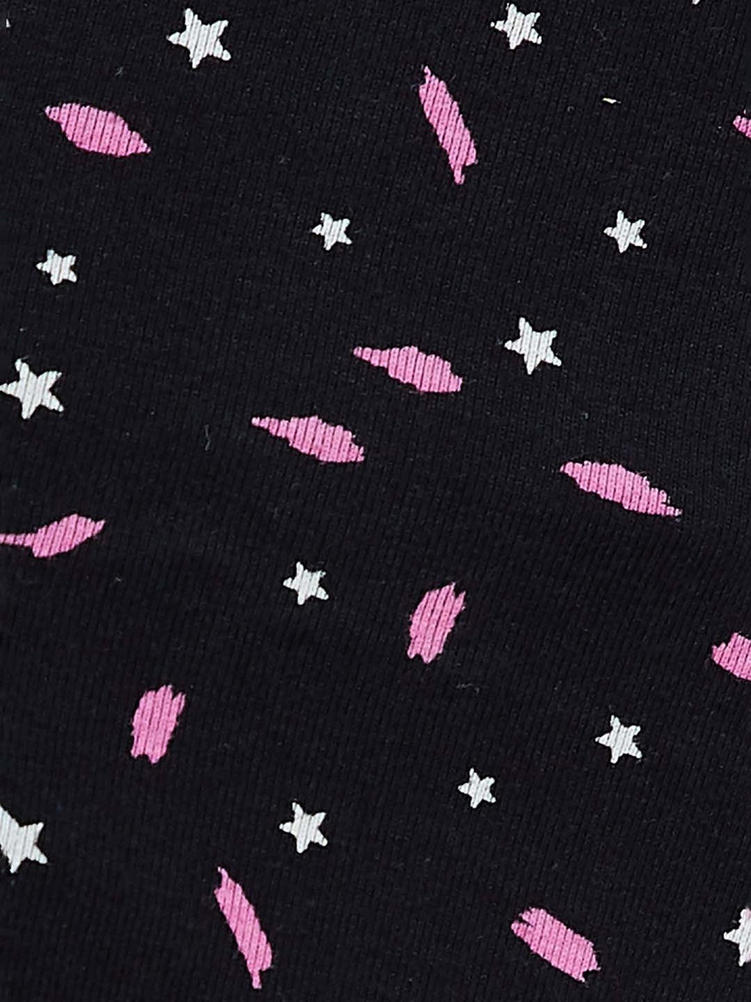 Ginger by Lifestyle Pink & Black Printed Hipster Panties - Pack of 3