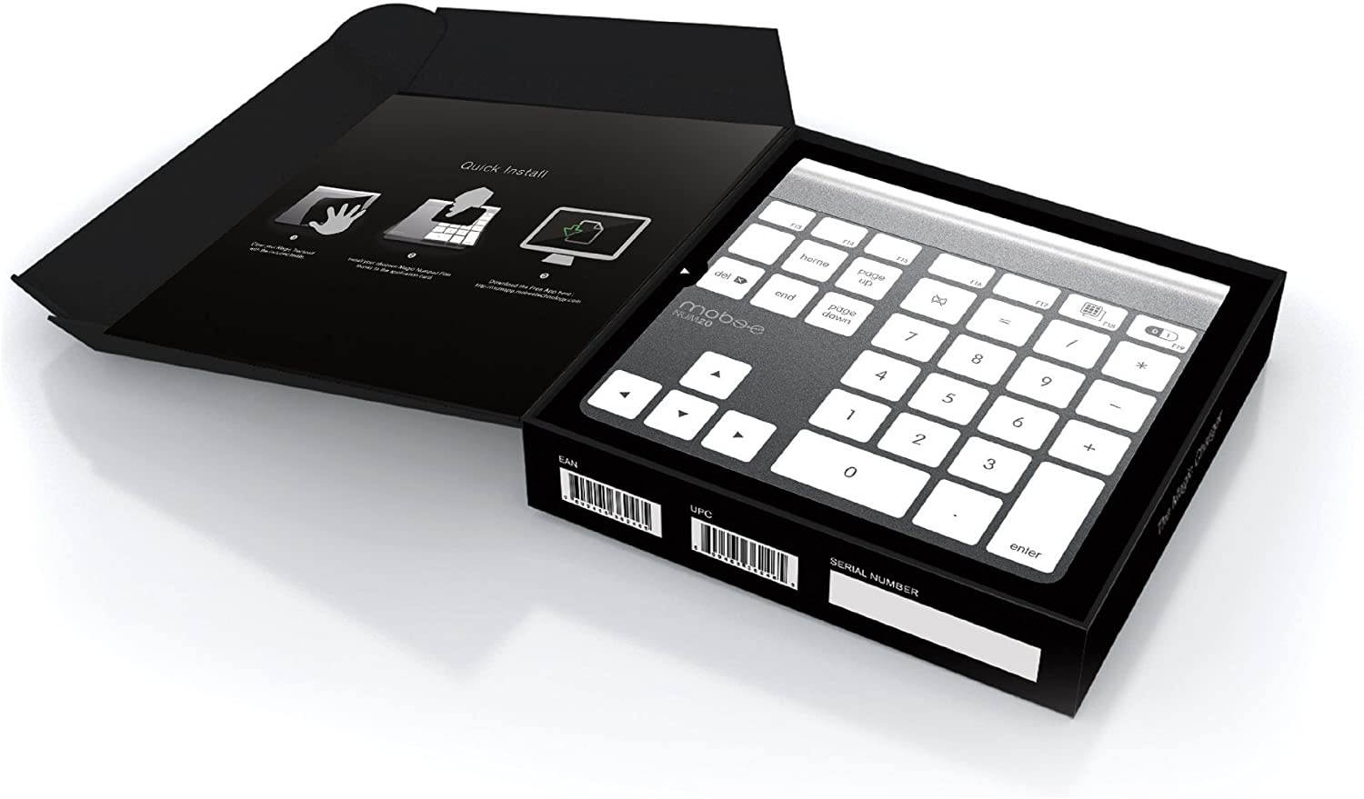 Mobee Technology Magic Numpad - Compatible for Apple Magic Trackpad with 3 Transparent Calculator Mode Layouts (MO6210)