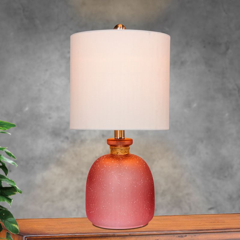 Coastal Glass Table Lamp Pink  - Fangio Lighting