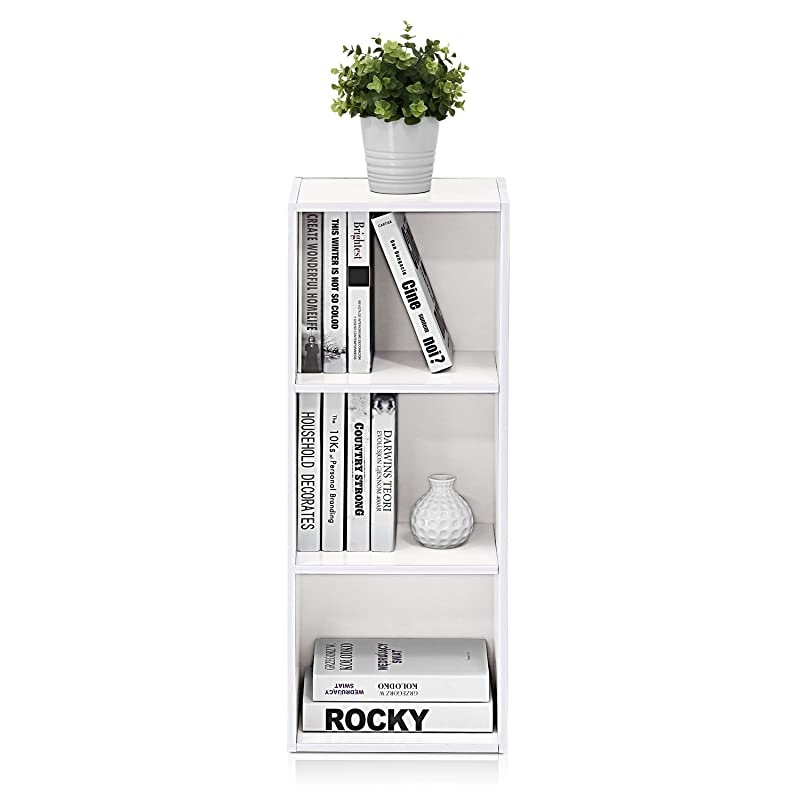 3Tier Open Shelf Bookcase White