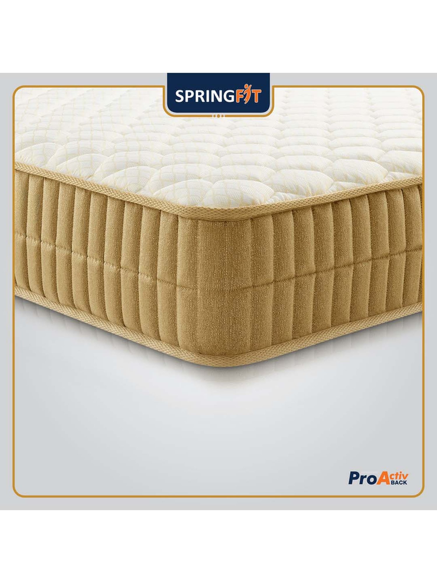 Springfit Pro Activ Back Dual Side Ortho ReActive Foam Bed Mattress 5 inch-Single Size(72x36x5)