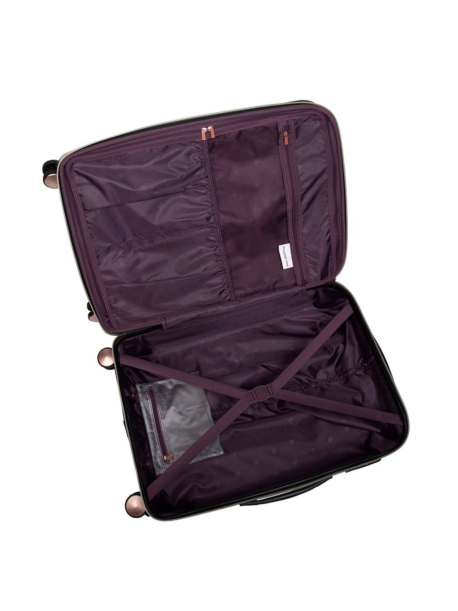 it luggage Fashionista Glossy Rose Gold Combo-28-20 inches Expandable Hardsided Trolley with TSA