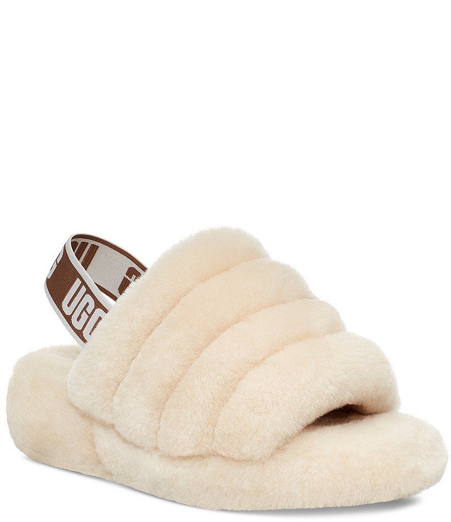 UGG&reg; Logo Fluff Yeah Fur Slides