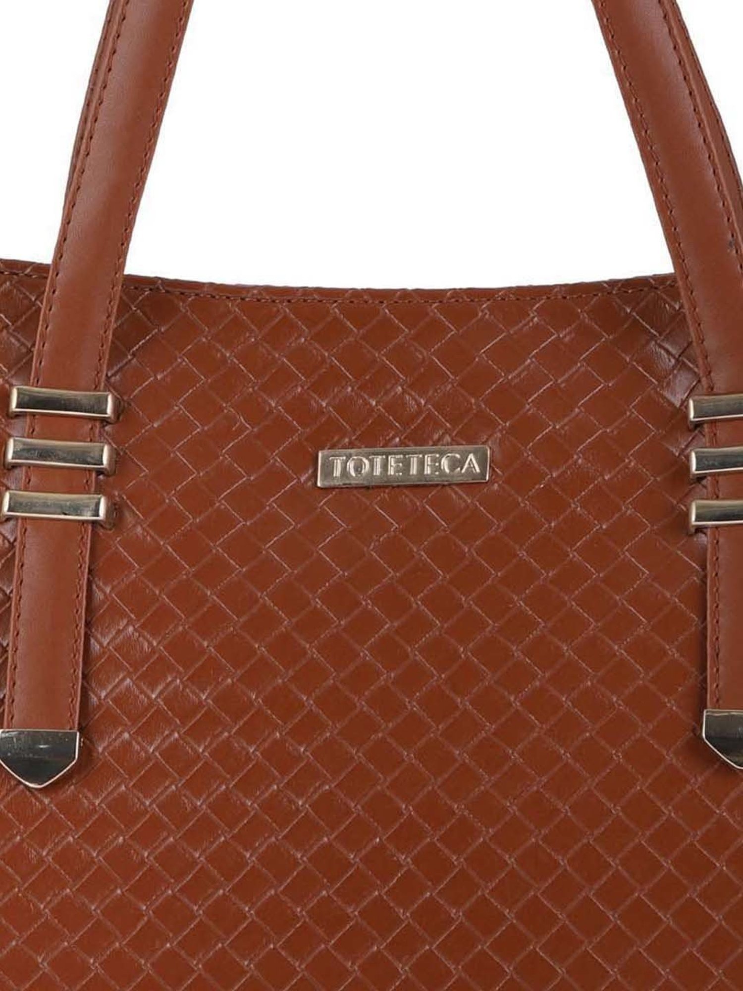 Toteteca Tan Textured Medium Shoulder Bag