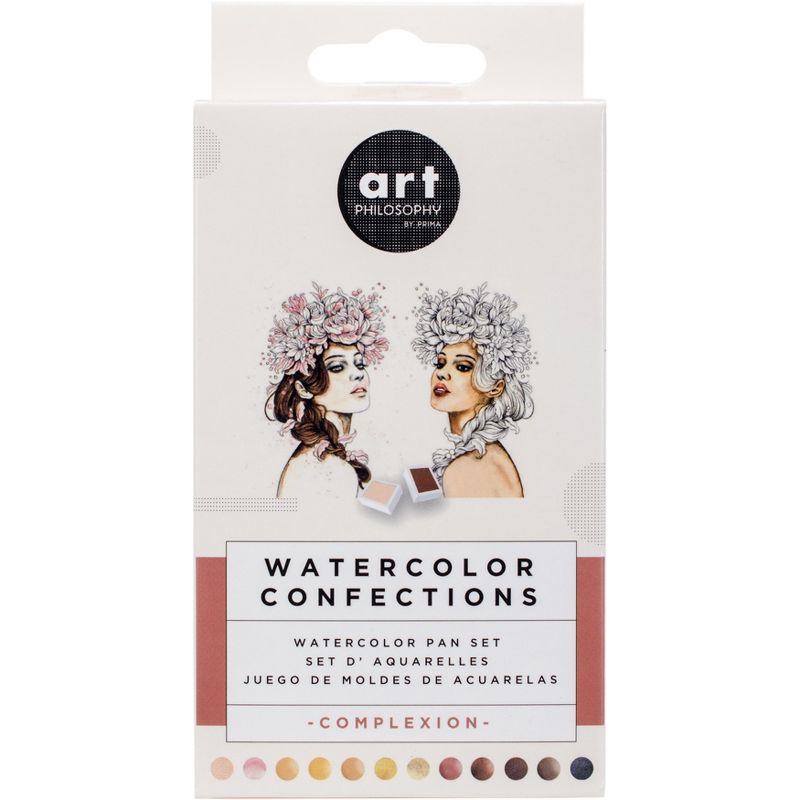 Prima Watercolor Confections Watercolor Pans 12/Pkg-Complexion