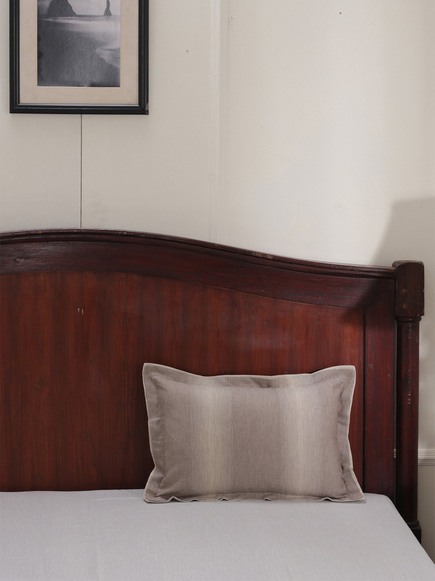 Maspar Cotsmere Rhythmic Solid Brown 300 TC Cotton Cushion Cover