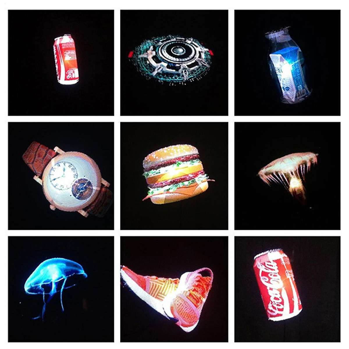 Maiman 28.5" 3D LED Holographic Projector, Large Size 3D LED Display for Shop Sign