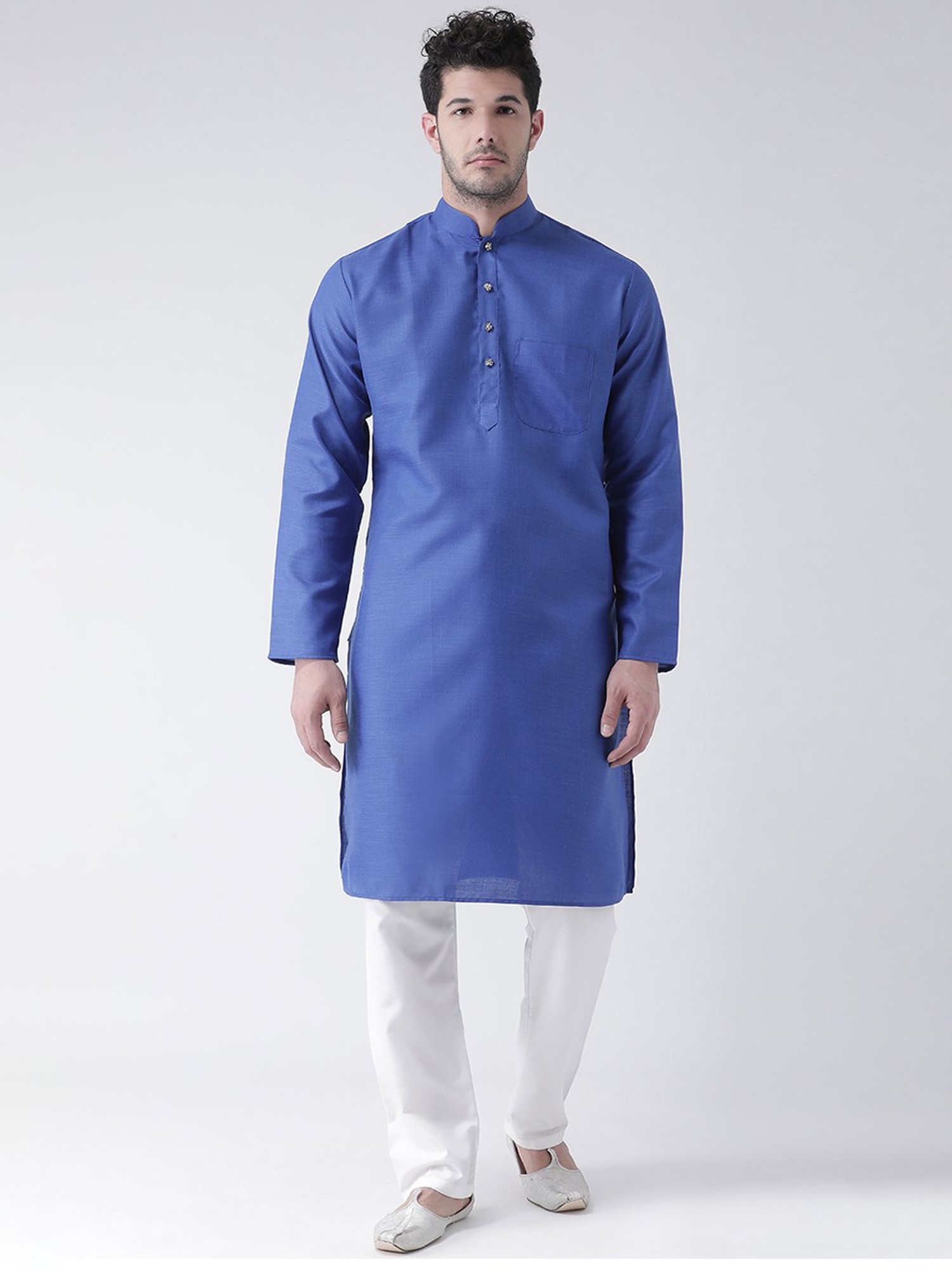 SG LEMAN Light Blue Cotton Kurta Set