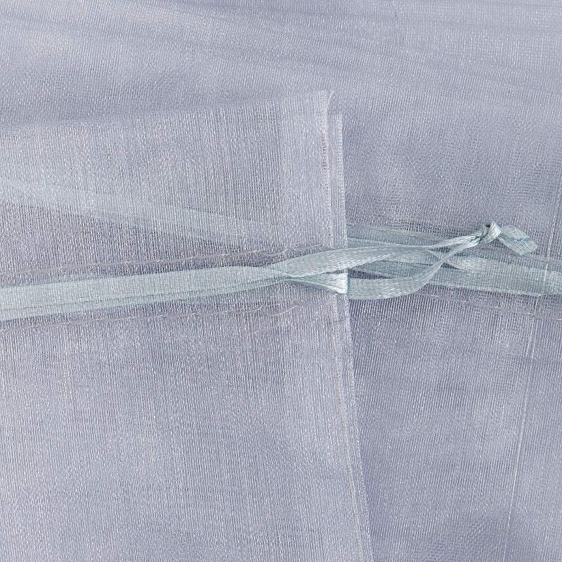 Sparkle and Bash 100PCS 10" Organza Bags Silver Wedding Favor Bags with Drawstring Premium Jewelry Pouches Party for Festival Gift and Candy Bags