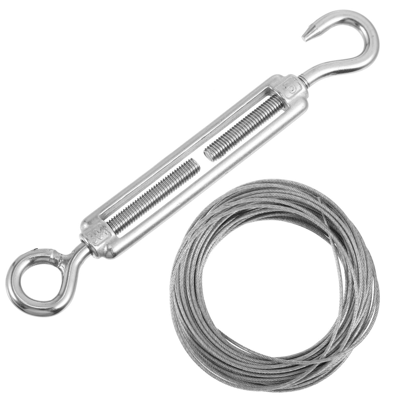 1 Set Stainless Steel Cable Rope Heavy Duty Wire Rope Hanging Wire Kit