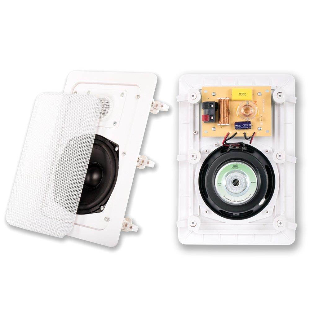 Acoustic Audio HT-55 In Wall In Ceiling 1000 Watt Home Theater 5 Speaker System