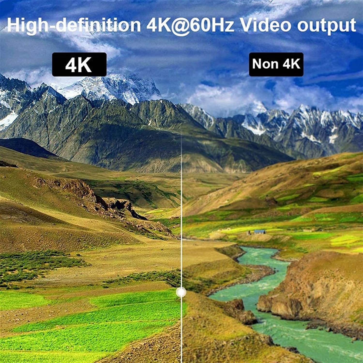 Thunderbolt 3 Cable (1.8M) USB3.1 Type-C 10Gbps Data Transfer 4K Adapter Cable Compatible with Mobile Phone Tablet Laptop