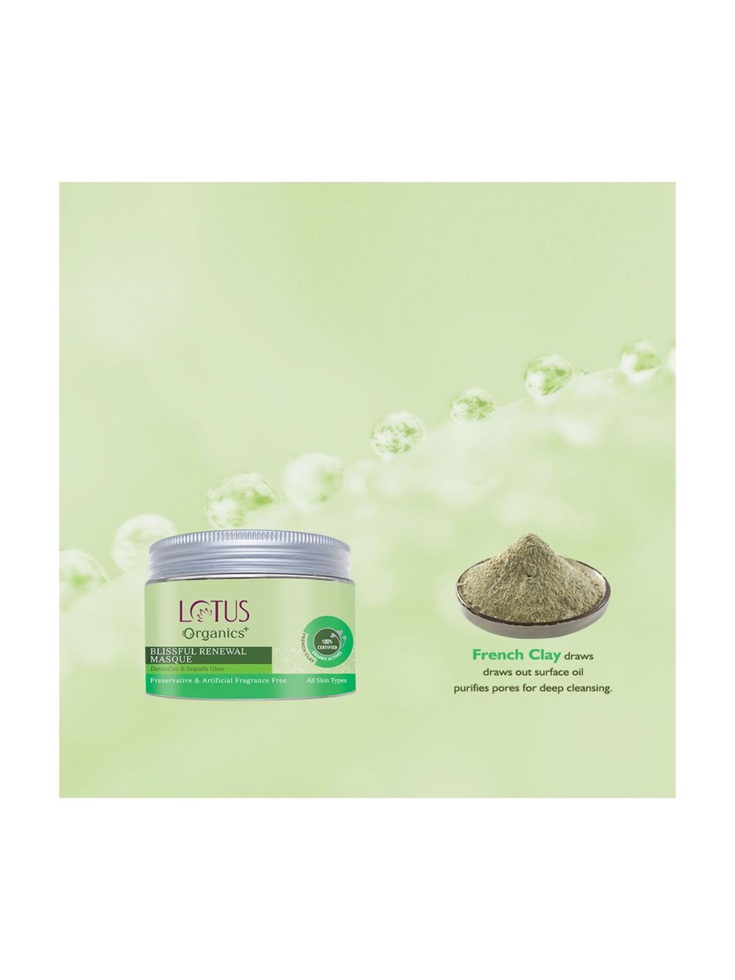 Lotus Organics+ Blissful Renewal Mask - 50 gm