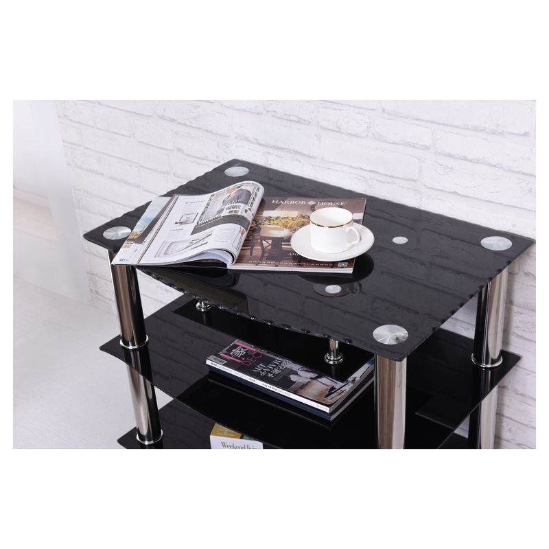 TV Stand Black 28" - Hodedah Import