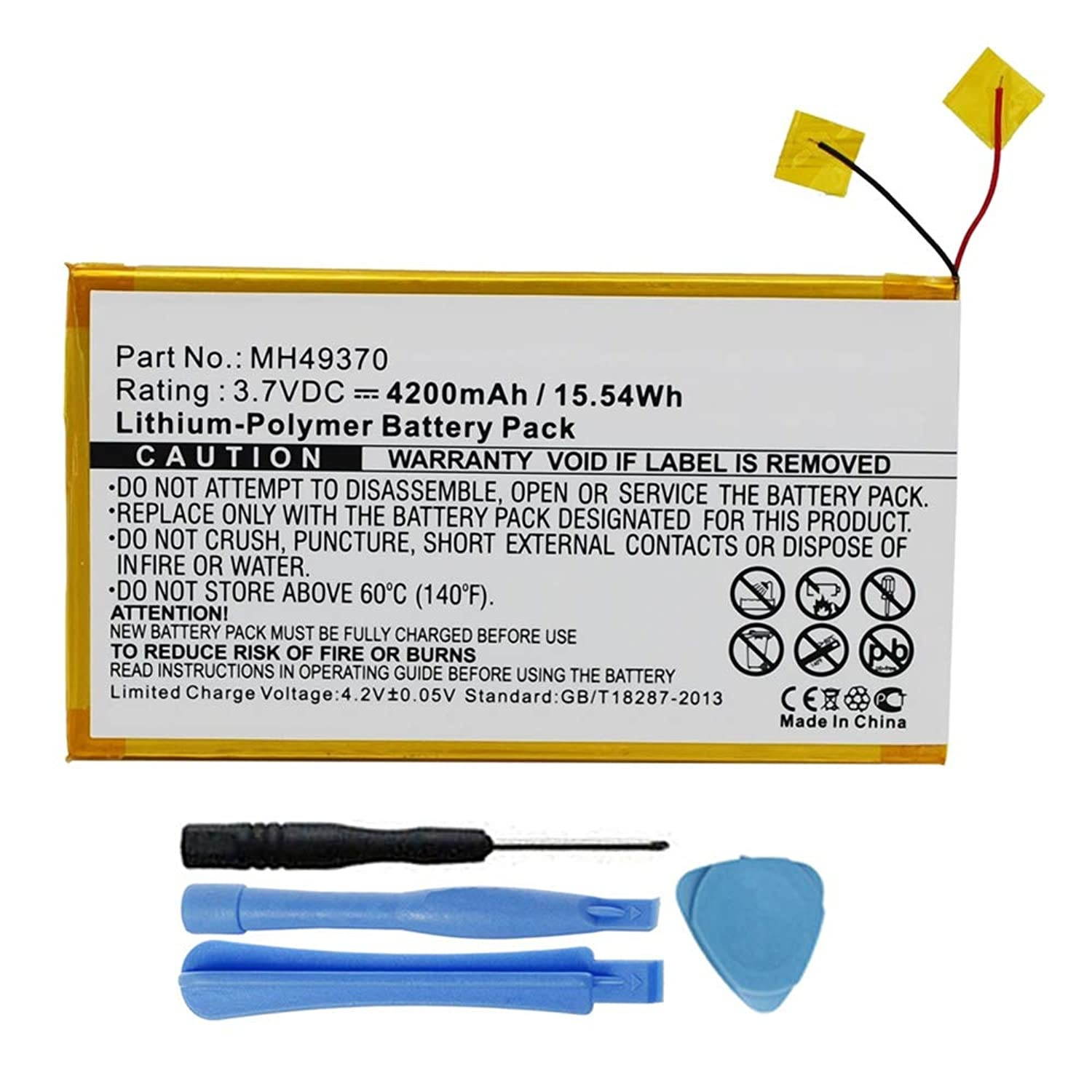 MPF Products 4200mAh MH49370 Battery Replacement Compatible with RCA 10-inch RCT6203W46 Tablet