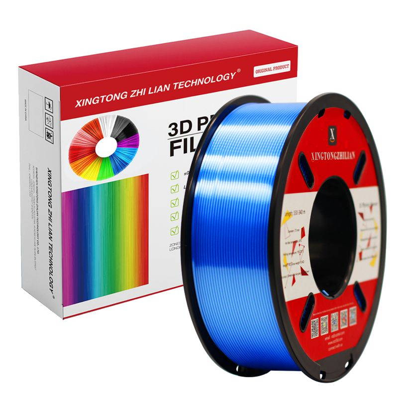 XTZL3D | Silk PLA Filament for 3D Printer, Blue,1kg, 1.75mm