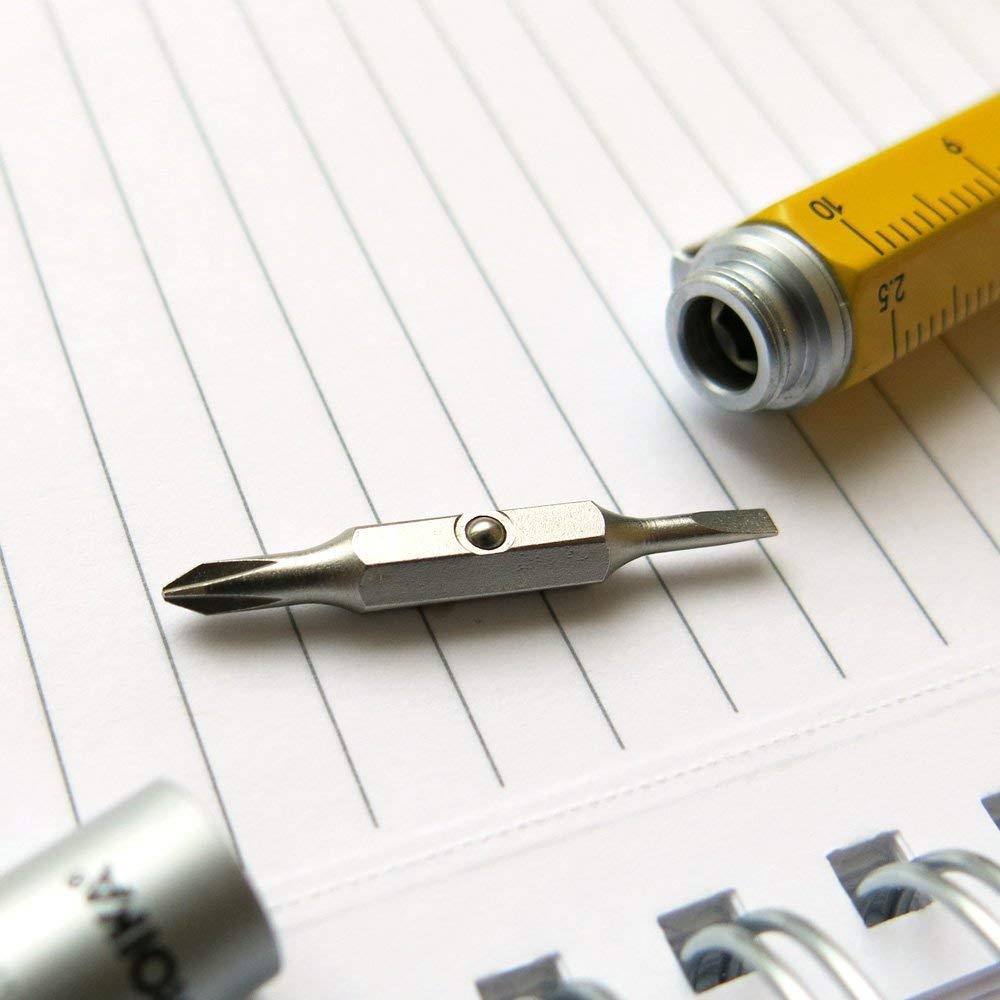 Troika Micro Construction Pen & Stylus Key Ring, White (KYP25WH)