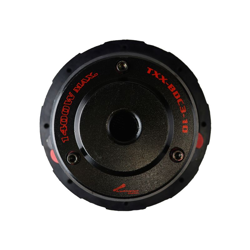 AudioPipe TXX-BDC3-10 10 Inch 1,400 Watt High Performance Powerful 4 Ohm DVC Vehicle Car Audio Subwoofer Speaker System, Black