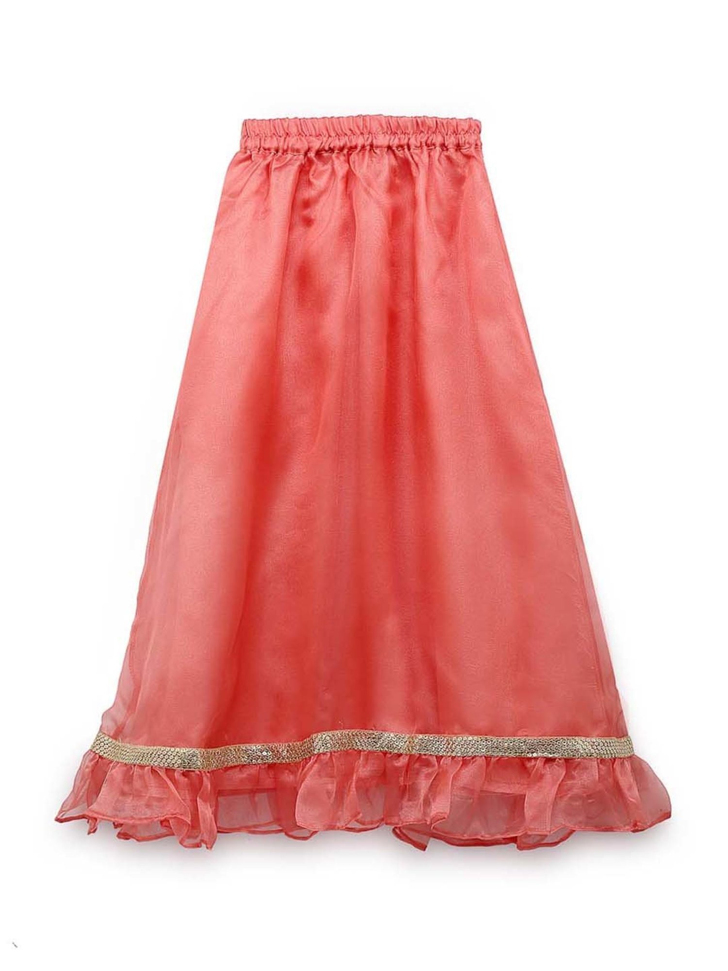 Angel & Rocket Kids Pink Floral Print Skirt