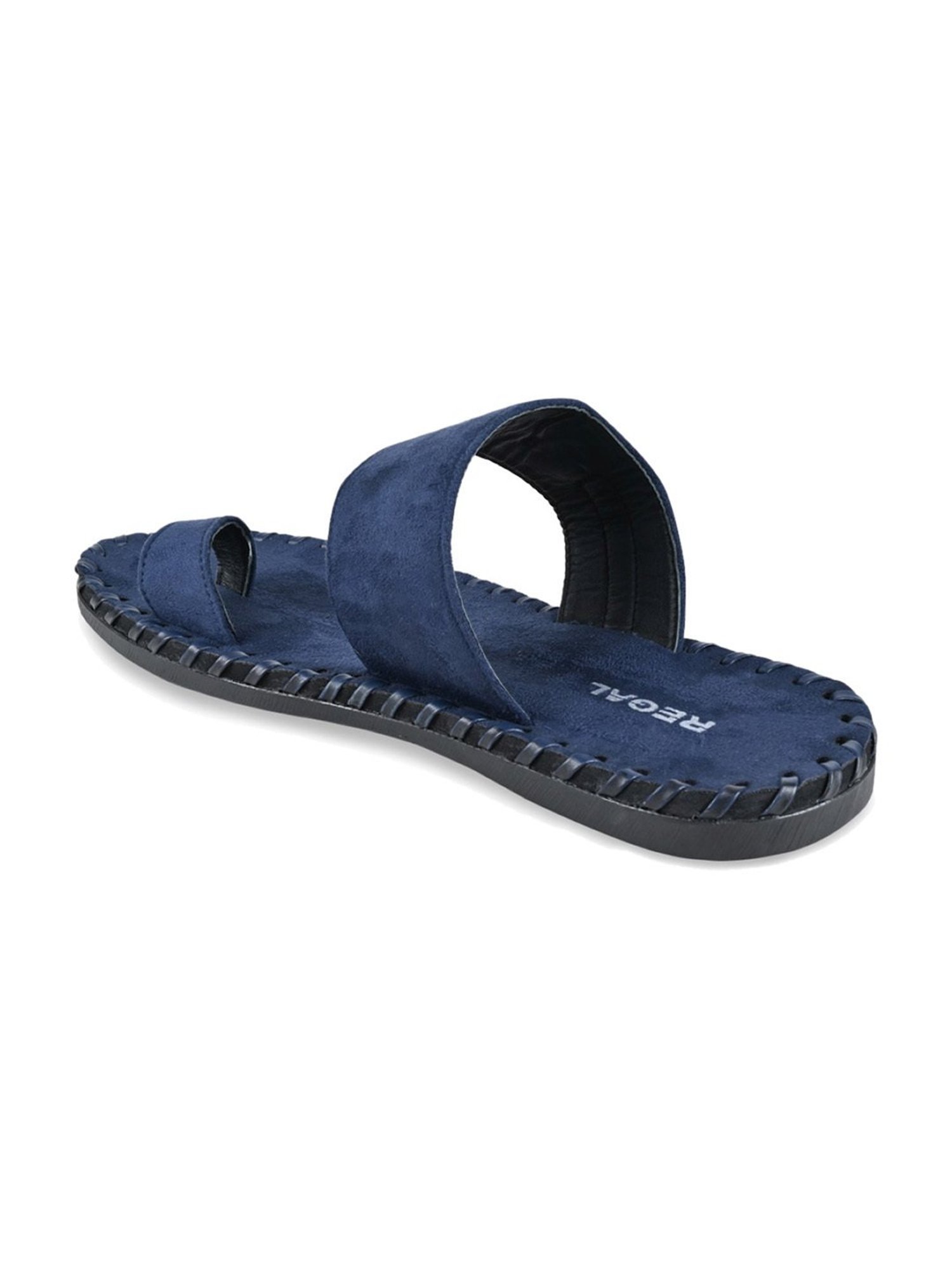 Regal Men's Blue Toe Ring Sandals