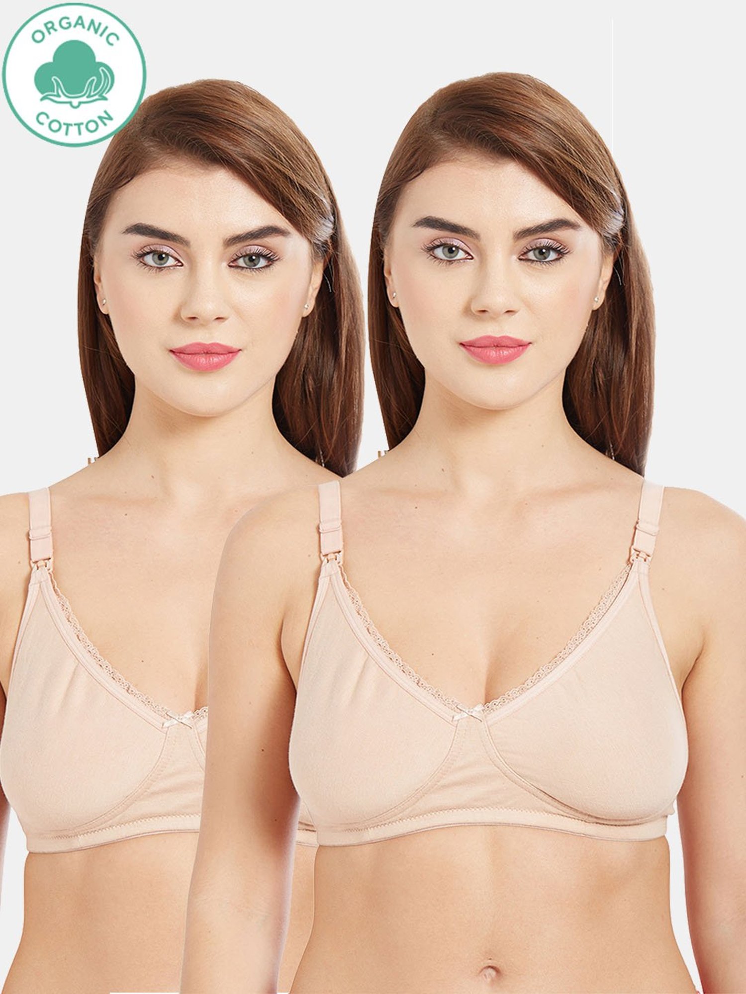 Inner Sense White Non Wired Non Padded Nursing Bra