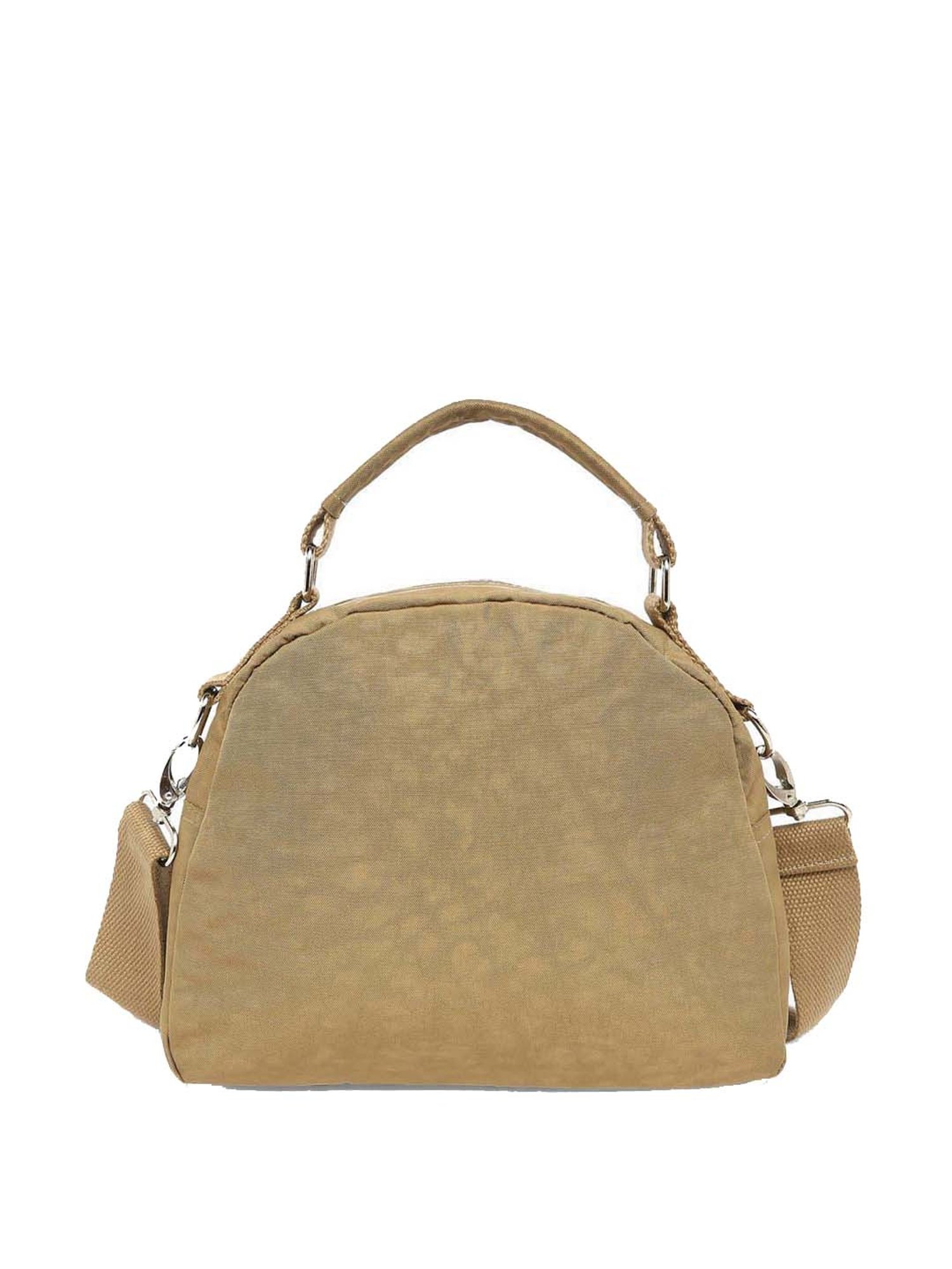 Baomi Beige Solid Medium Cross Body Bag