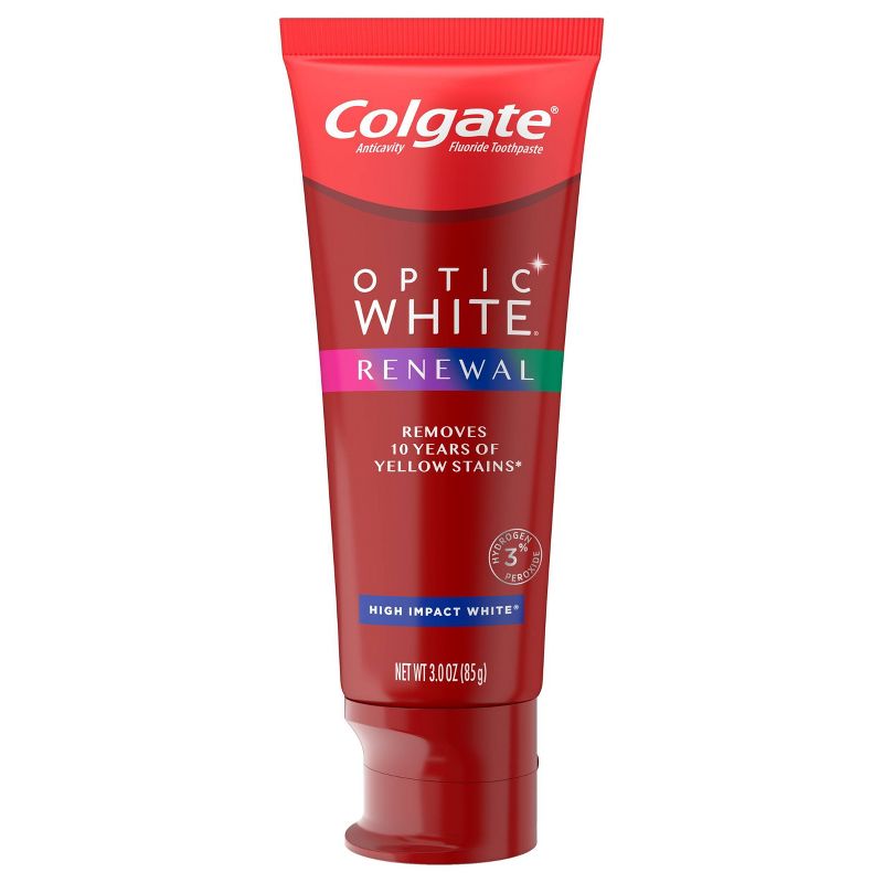 Colgate Optic White Renewal Teeth Whitening Toothpaste - High Impact White - 3oz/3pk