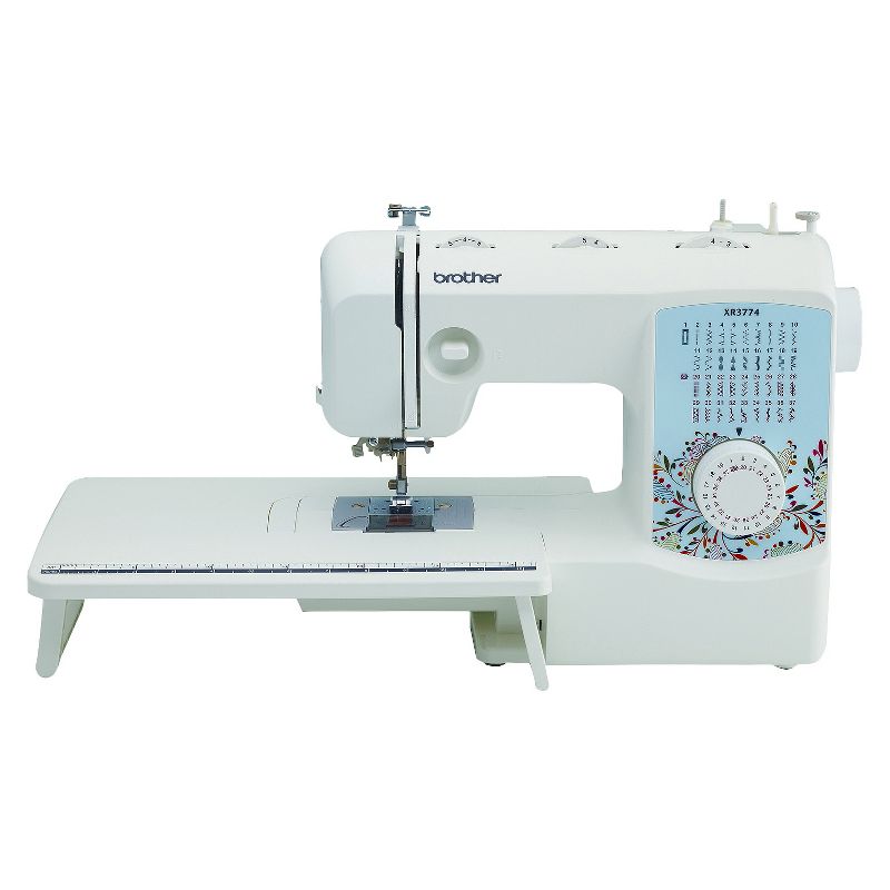 Singer M3500 Portable Sewing Machine with 110 Stitch Applications, Pack of Needles, Bobbins, Seam Ripper, Zipper Foot, and More Accessories, White