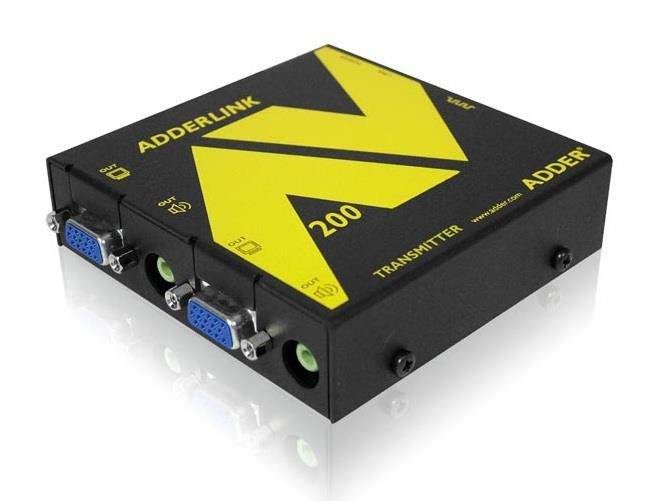 Adder ALAV200T-US Full HD VGA digital signage extender (Transmitter) with RS232/Audio