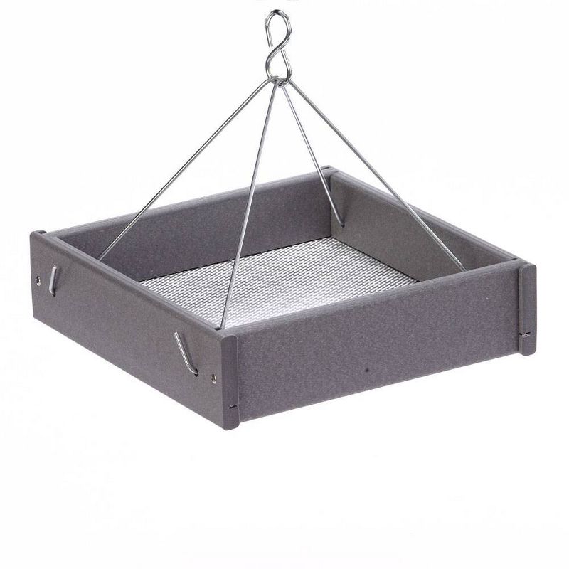 Bird's Choice Green Solutions Hanging Platform Feeder Gray - Small