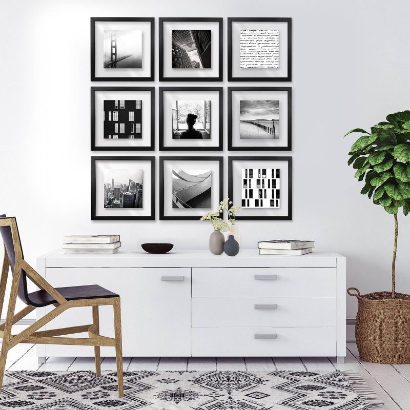 9pc 8"x8" Float Set Black - Made By Design™