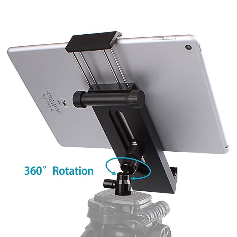 Phone Tablet Tripod Mount Adapter | Plastic MultiAngle Tablet Stand Desktop Holder Dock Fits 35129 Inch Phones iPad ProAirMini Tablet Tripod Ball Head for  MonopodTripod