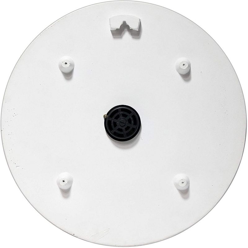 Infinity Instruments 13377ST 15 Inch Le Blanc Fleur Faux Stone Wall Thermometer