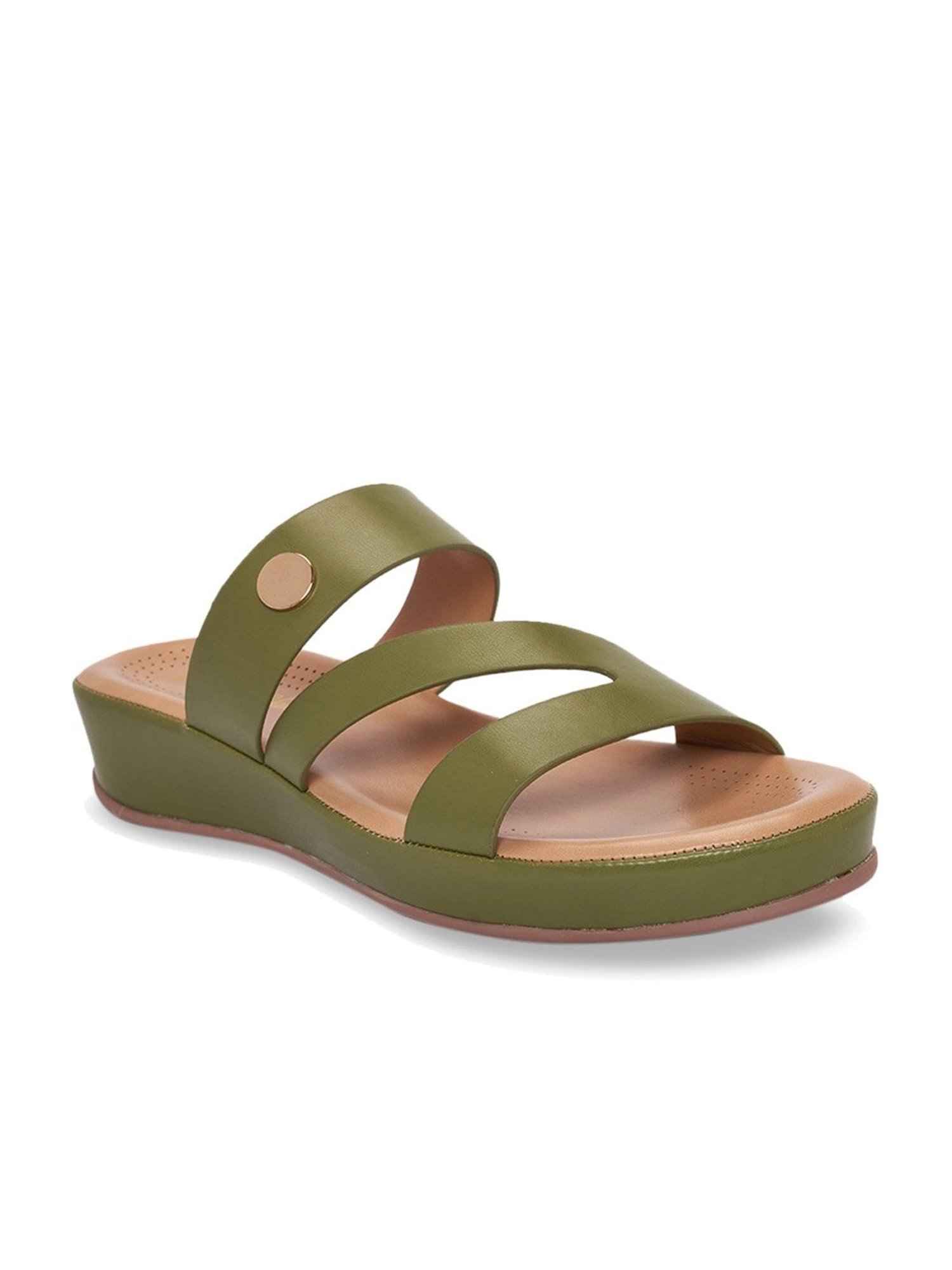 Forever Glam by Pantaloons Women's Green Casual Wedges