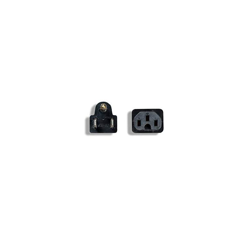 North American Power Cord, NEMA 5-15P to IEC320 C15, 6', 14 AWG, 15A, 250V (ZWACPEAD-06)