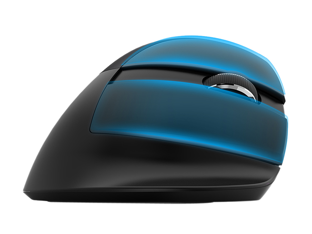 DELUX Wireless Small Vertical Mouse, Type-C Rechargeable Dual Mode Silent Ergonomic Mice with Bluetooth 4.0 and USB Nano Receiver, 4 Adjustable DPI and 6 Buttons (M618mini-White)