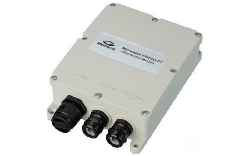 Microsemi PD-9001GO-ET Midspan - 54 V DC Output - 1 10/100/1000Base-T Input Port(s) - 1 10/100/1000Base-T Output Port(s) - 30 W