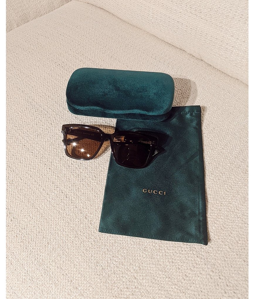 Gucci Men's Gg0965sa Rectangular 57mm Sunglasses
