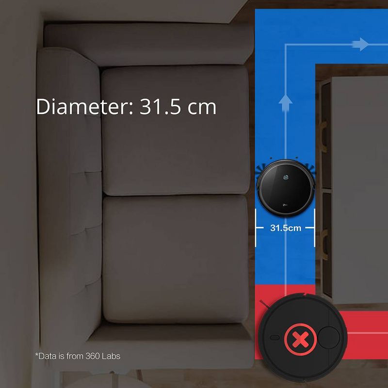 bObsweep PetHair Vision Wi-Fi Connected Robot Vacuum Cleaner and Mop - Steel