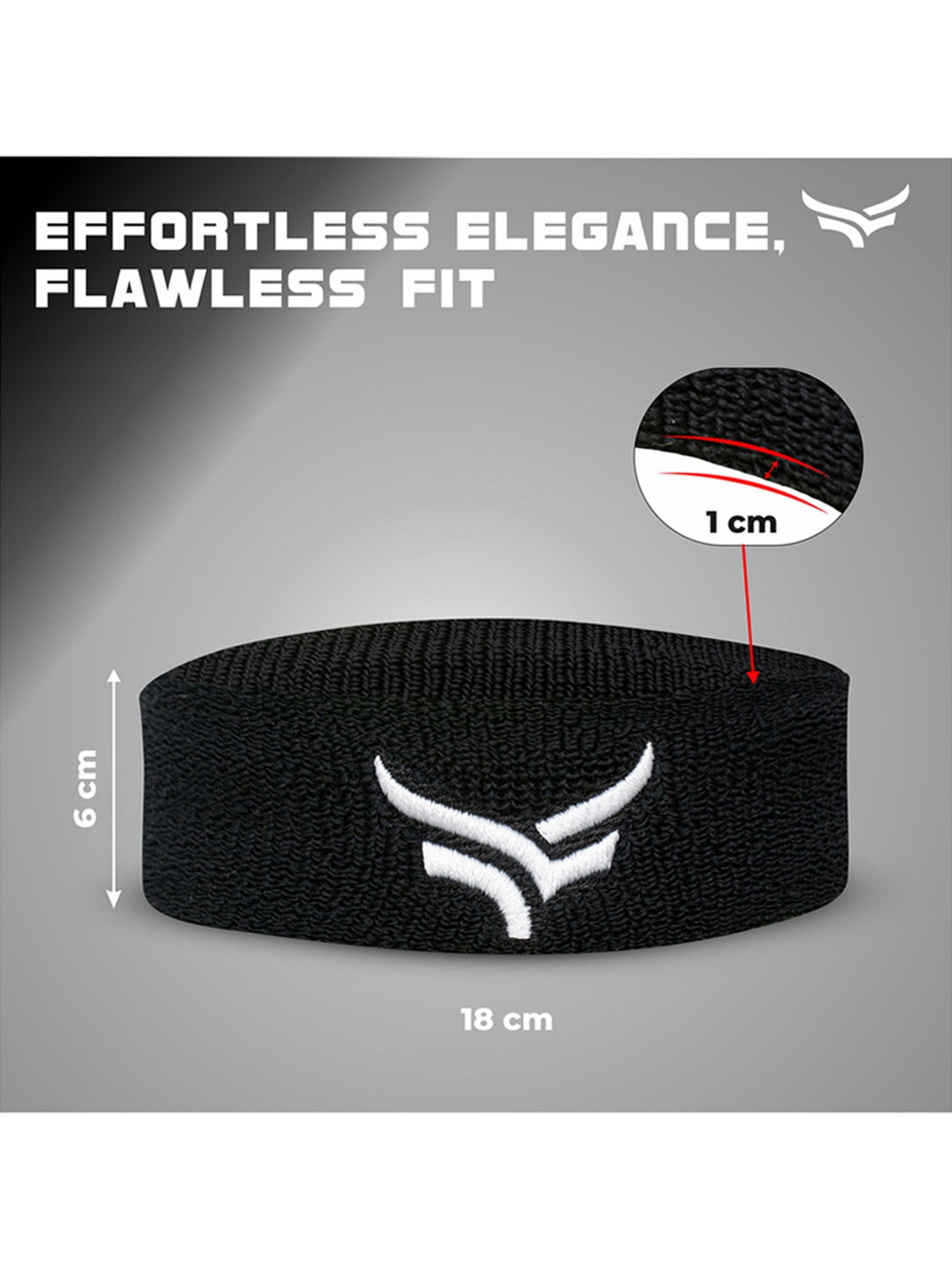 Xtrim Unisex Head Band (Black) Size - Free Size