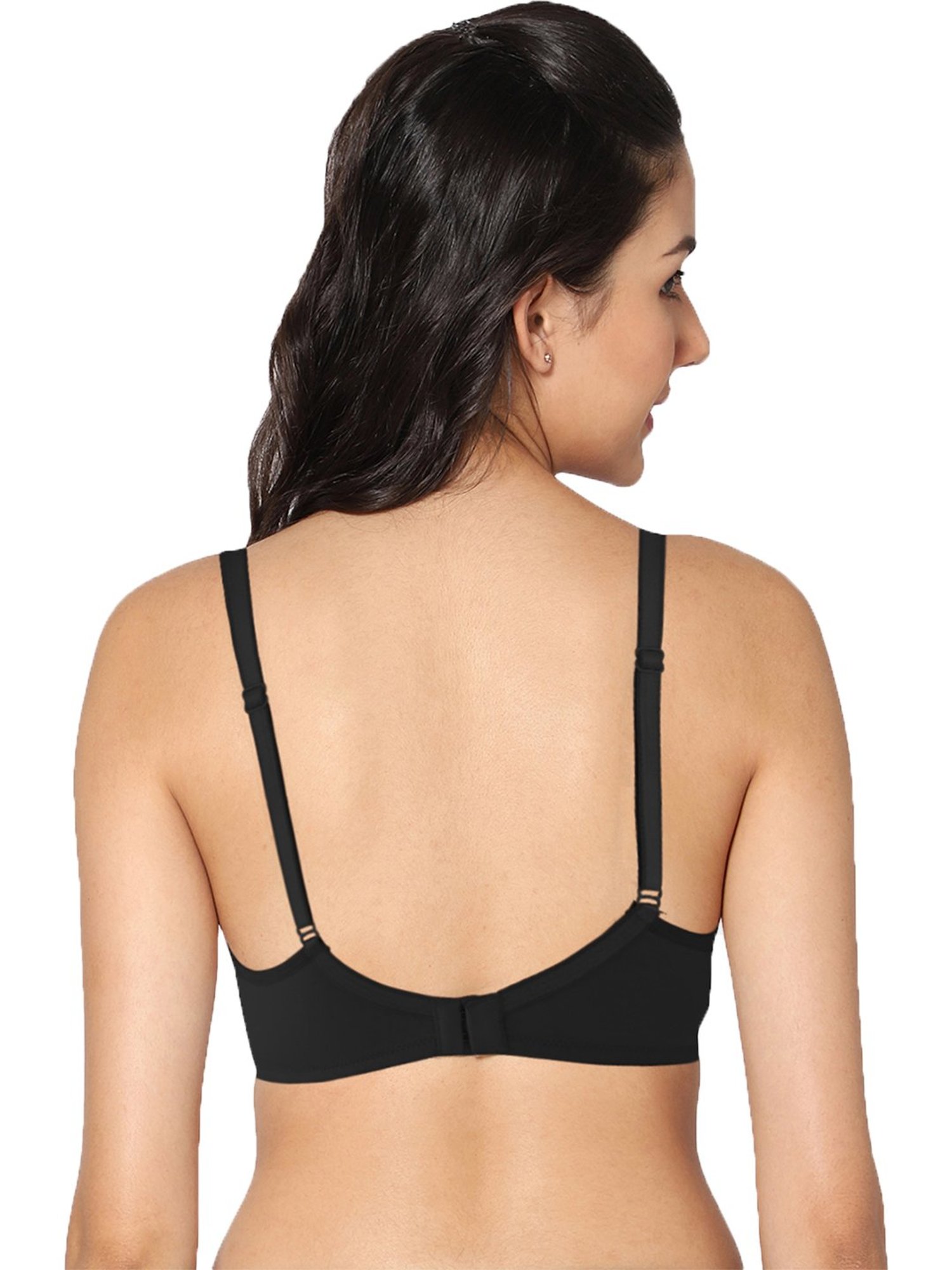 IN CARE Black & Pink Non-Wired Full Coverage T-Shirt Bra - Pack of 2